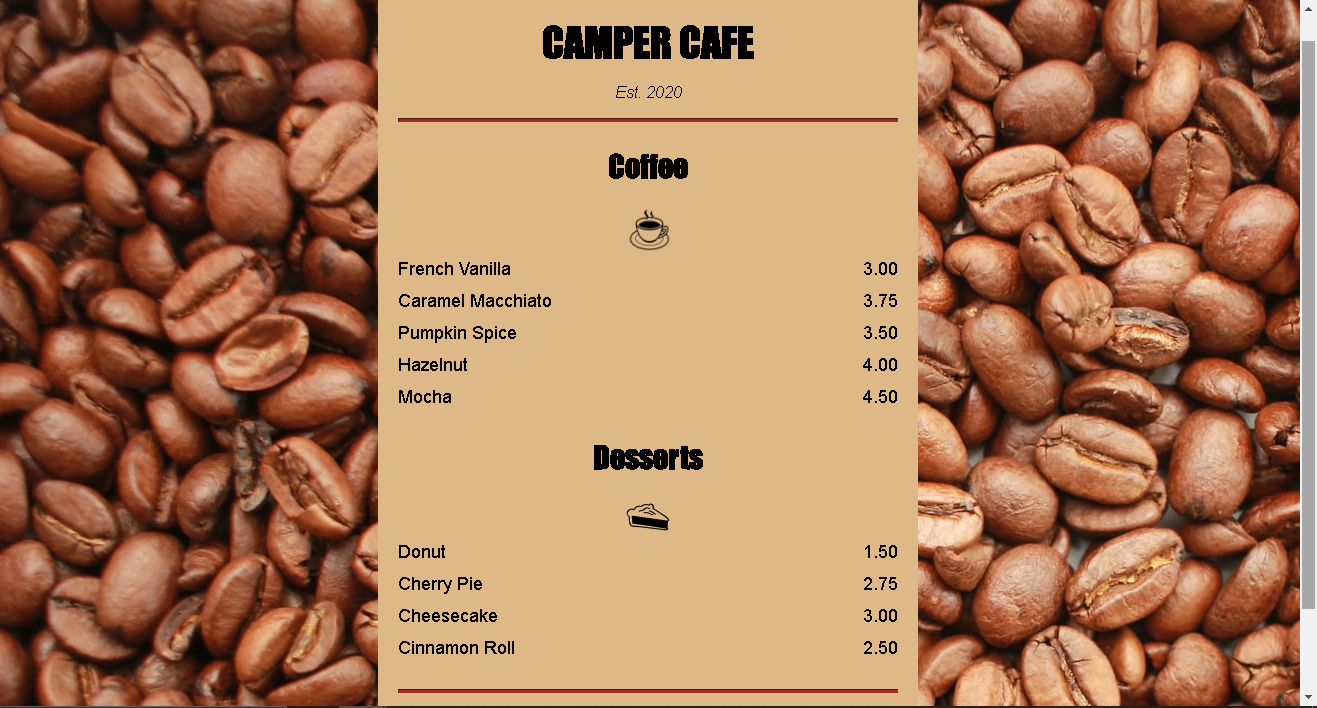 coffee shop menu img