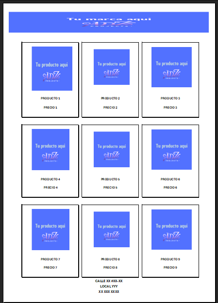 Excel catalog